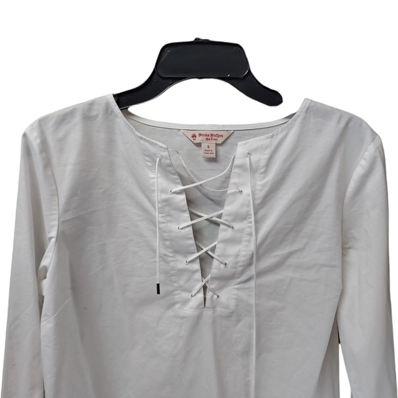 Brooks brother white size 8 blouse - Picture 2 of 7